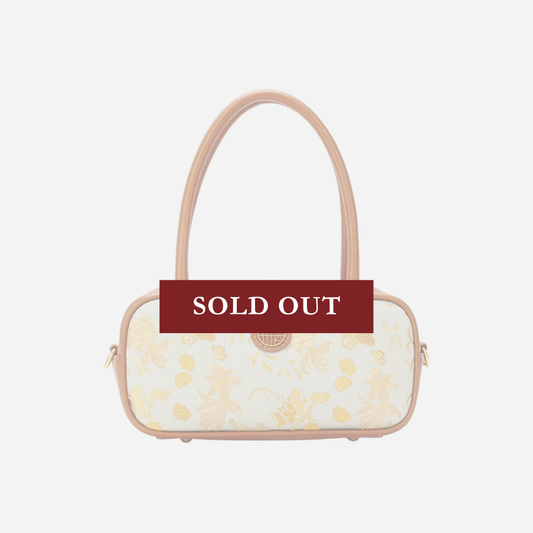 Tang Red 25 Gold Song Brocade Shoulder Bag