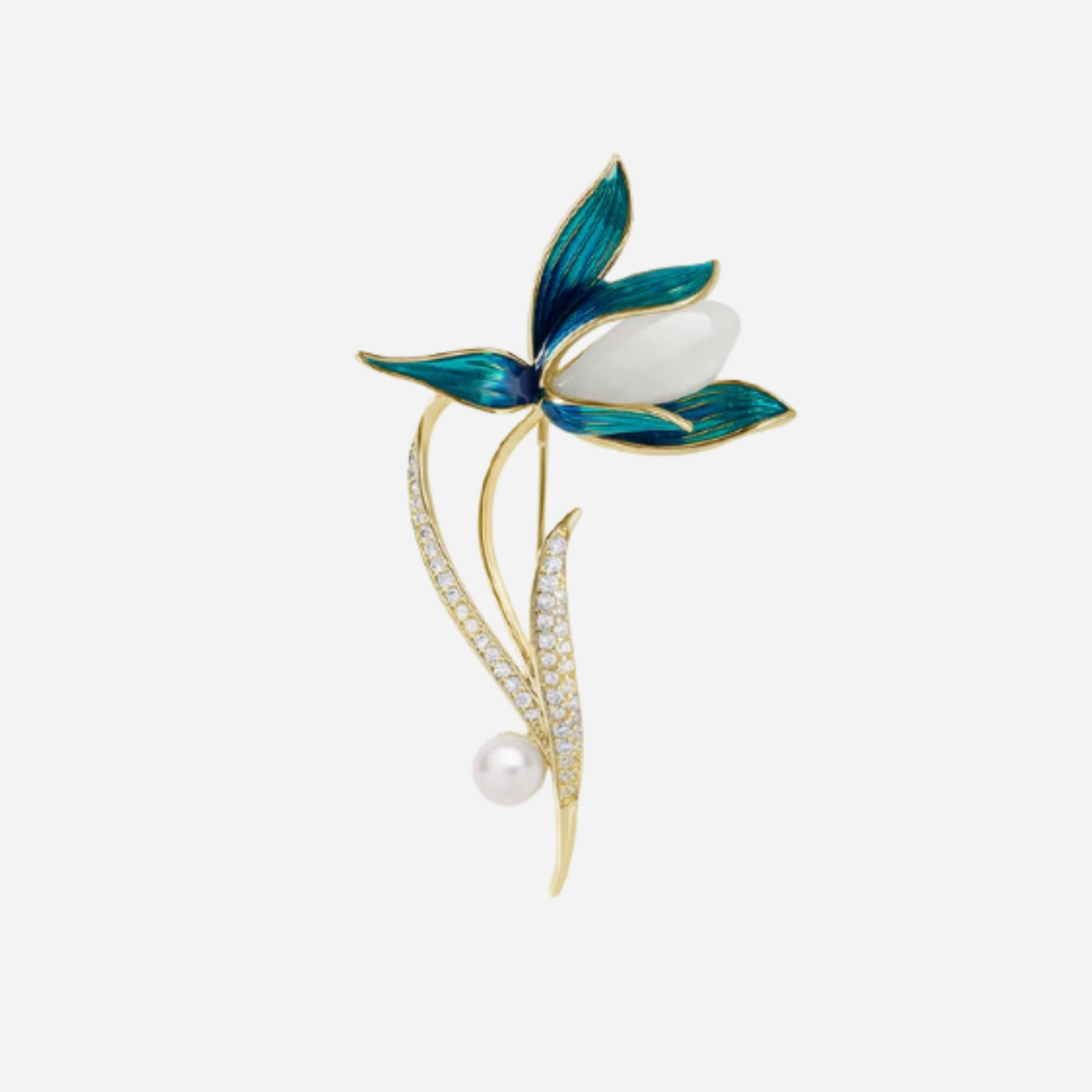 Serene Magnolia Brooch