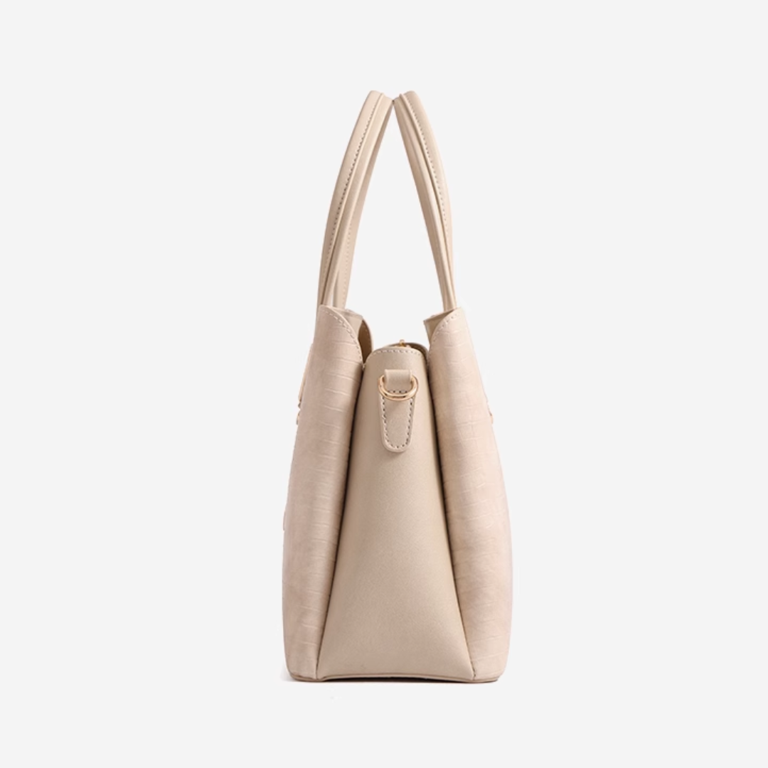 Tang Red 28 Crocodile-Embossed Tote