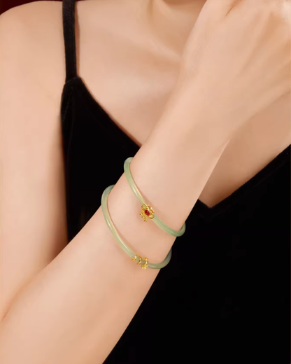 Imperial Ruyi Jade Duo Bangles