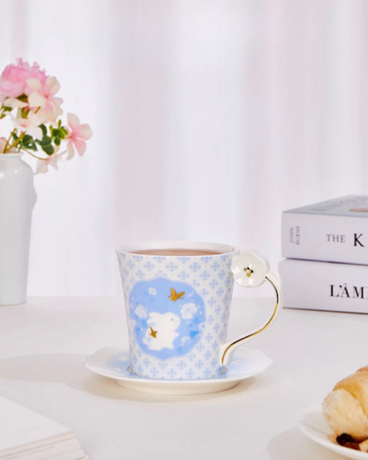 Jade Rabbit Cup & Saucer Set