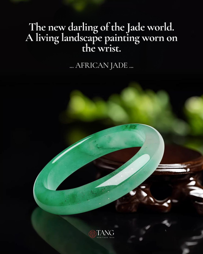 Mountain Mist African Jade Bangle
