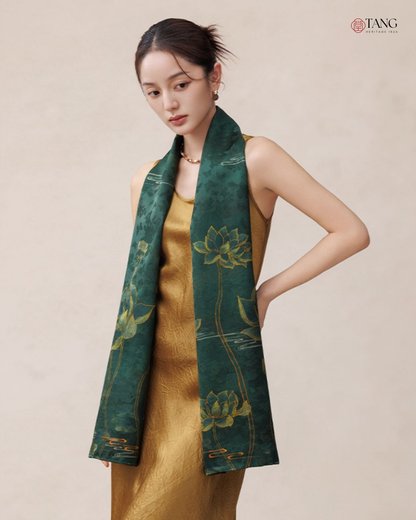 Dreamscape Cloud Silk Mulberry Scarf