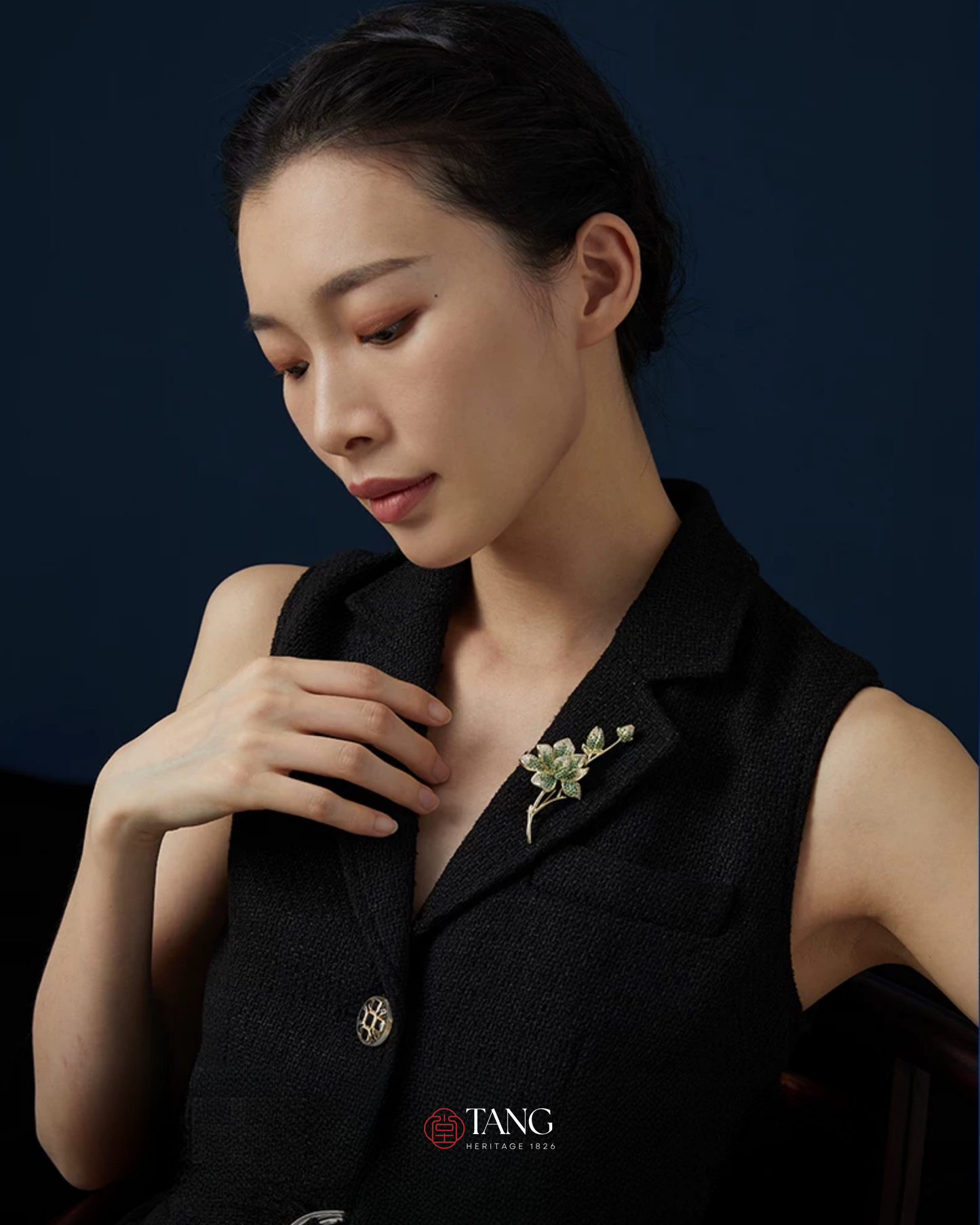 Verdant Magnolia Brooch
