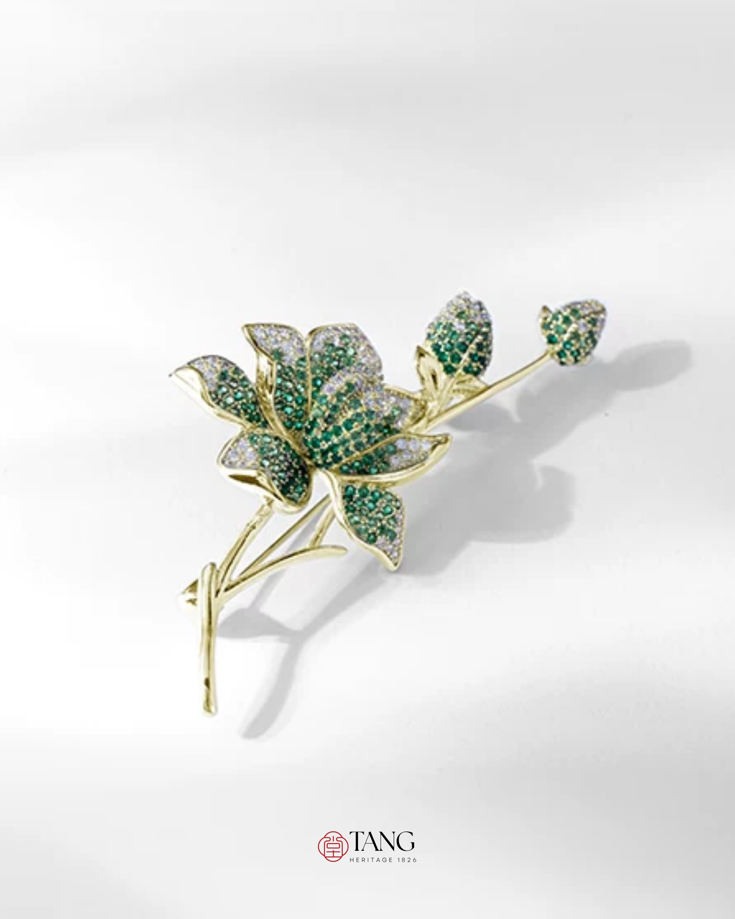 Verdant Magnolia Brooch