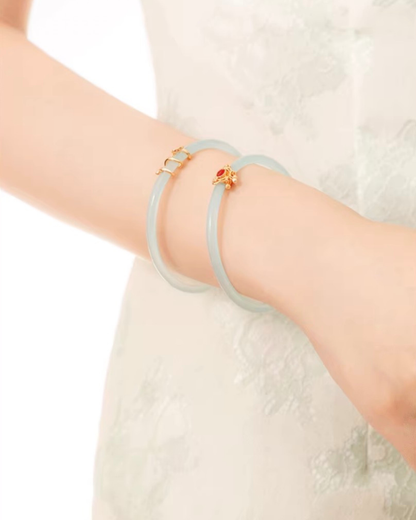 Imperial Ruyi Jade Duo Bangles