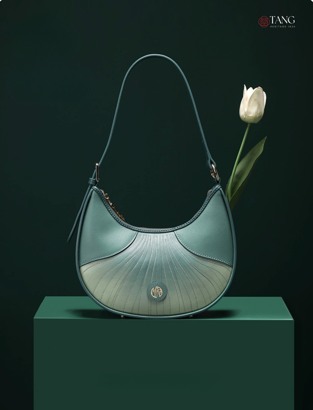 Tang Imperial 25 Embroidered Ginkgo Waltz Shoulder Bag