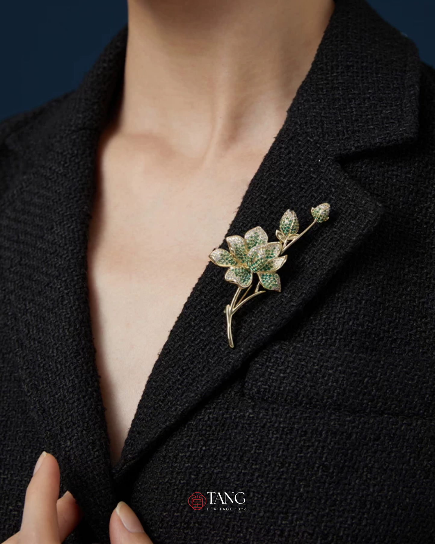 Verdant Magnolia Brooch