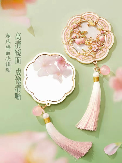 Peach and Plum in Bloom Mirror