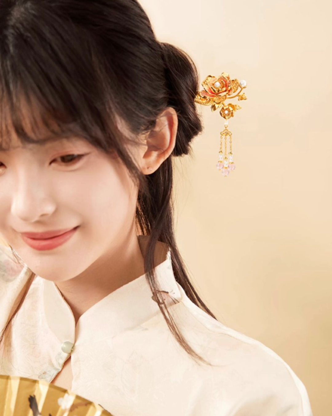 Crown of Peonies Hairpin