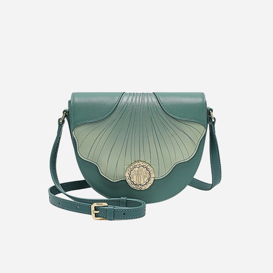 Tang Imperial 25 Embroidered Ginkgo Waltz Saddle Bag