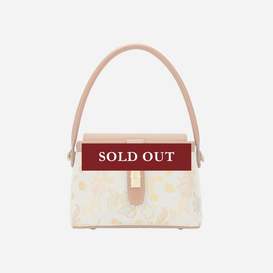 Tang Red 25 Gold Song Brocade Messenger Bag