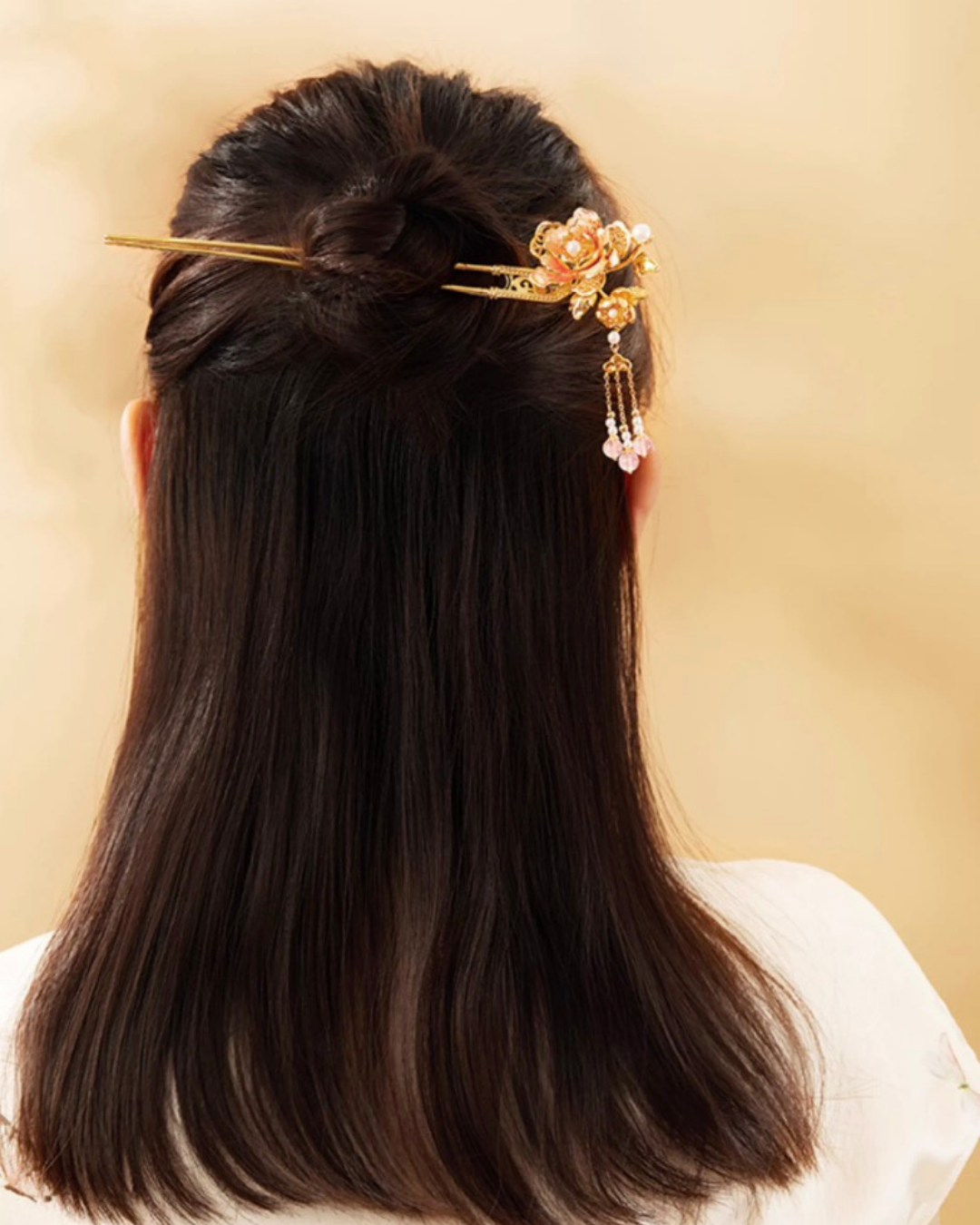 Crown of Peonies Hairpin