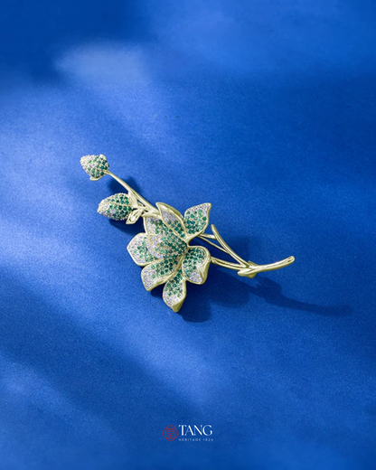Verdant Magnolia Brooch