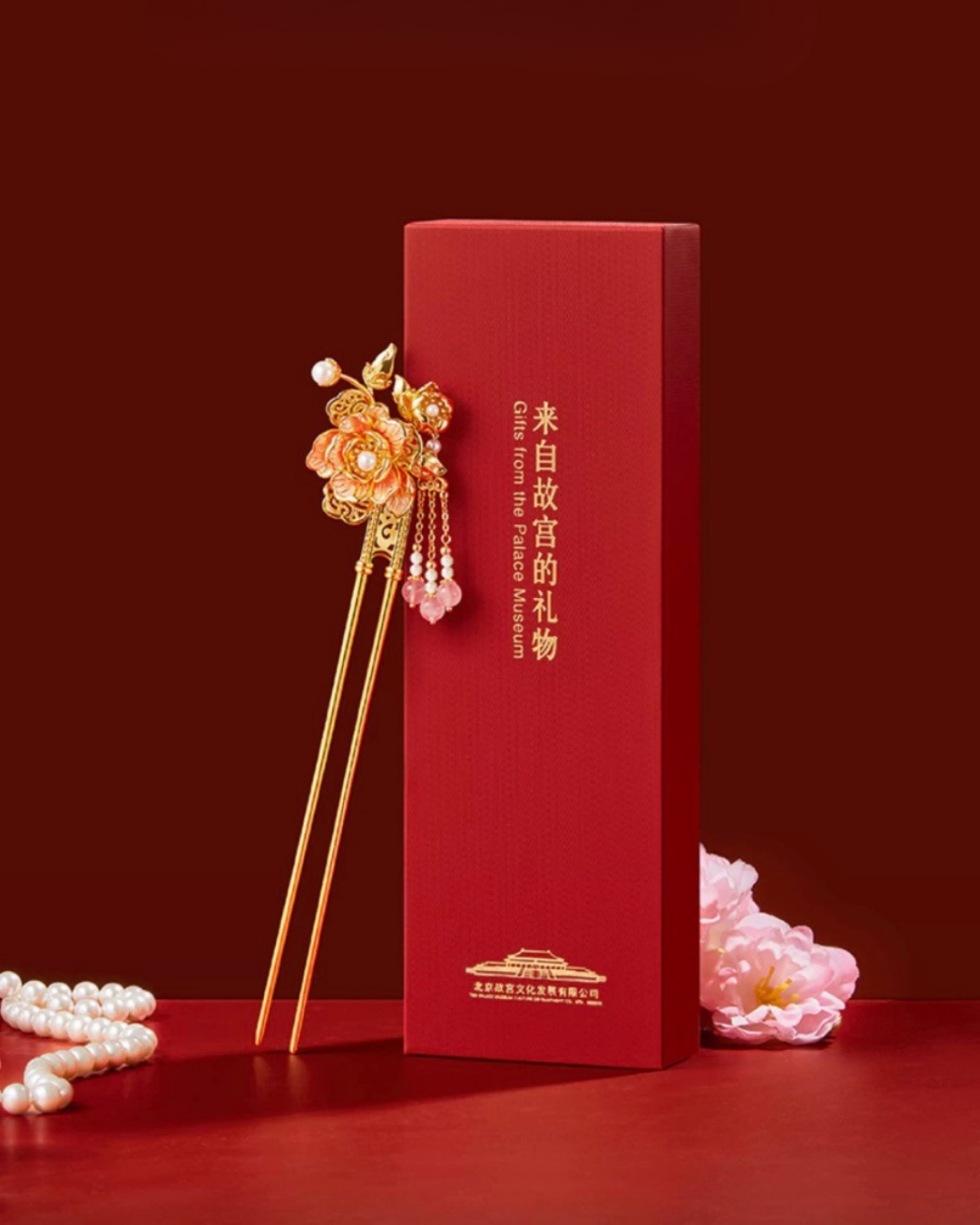 Crown of Peonies Hairpin