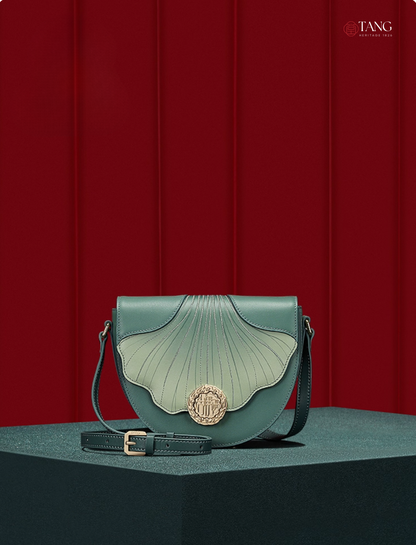 Tang Imperial 25 Embroidered Ginkgo Waltz Saddle Bag