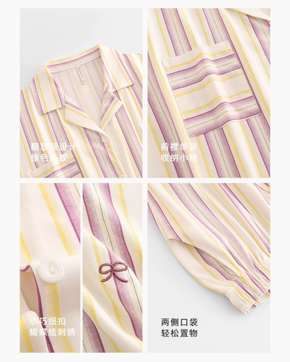 Cǎi Pajamas Set (Short Sleeve & Shorts)