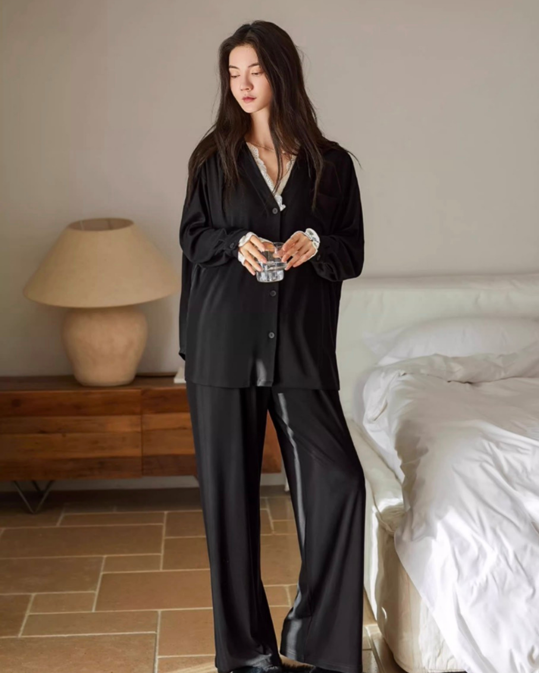 Zhēn Pajamas Set (Long-Sleeve & Pants)