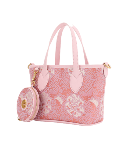 Tang Red 27 Pink Song Brocade Bucket Bag