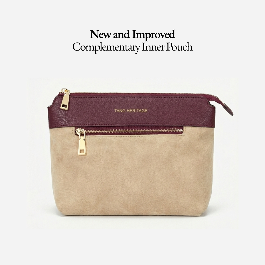 Tang Red 30 Empress Crescent Tote