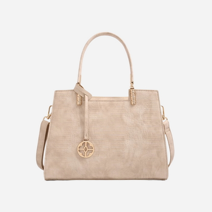 Tang Red 29 Almond Crocodile-Embossed Tote II