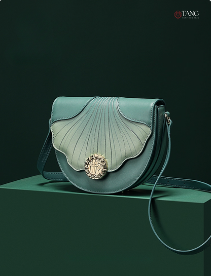 Tang Imperial 25 Embroidered Ginkgo Waltz Saddle Bag