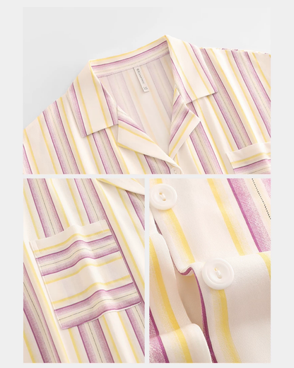 Cǎi Pajamas Set (Short Sleeve & Shorts)