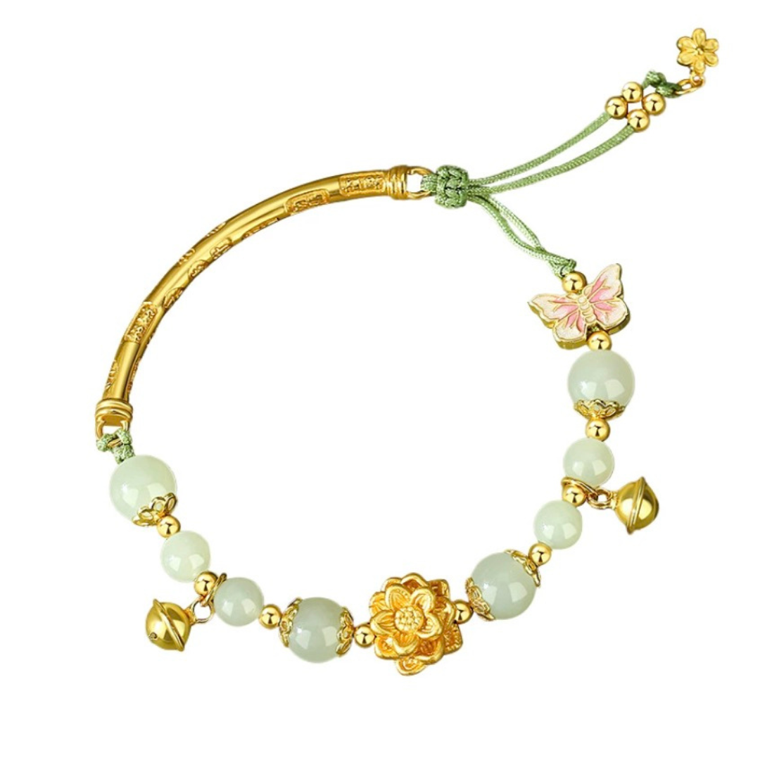 Benelore Lotus Jade Bracelet