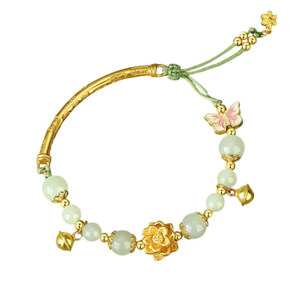 Benelore Lotus Jade Bracelet