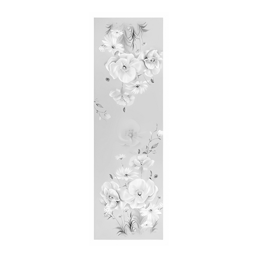 Winter Bloom Mulberry Silk Scarf (170x53cm)
