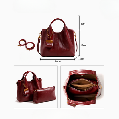 Tang Red 27 Glazed Scarlet Tote