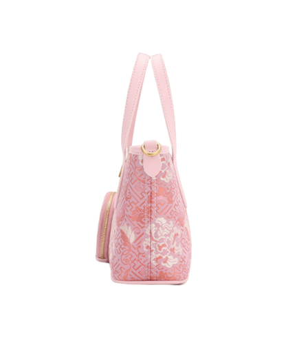 Tang Red 27 Pink Song Brocade Bucket Bag