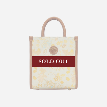 Tang Red 26 Gold Song Brocade Messenger Bag