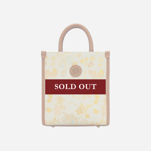 Tang Red 26 Gold Song Brocade Messenger Bag