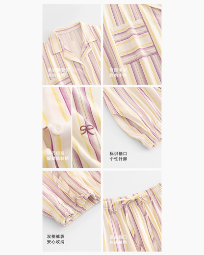 Cǎi Pajamas Set (Short Sleeve & Pants)