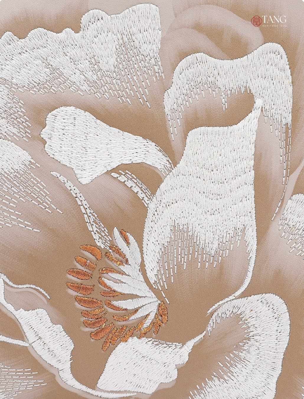 Tang Imperial 28 Embroidered Peony Bloom Tote