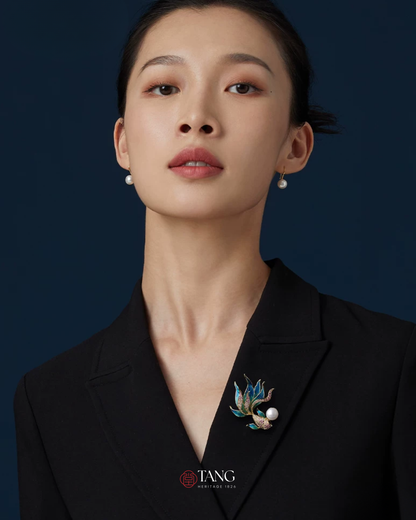 Rising Koi Brooch