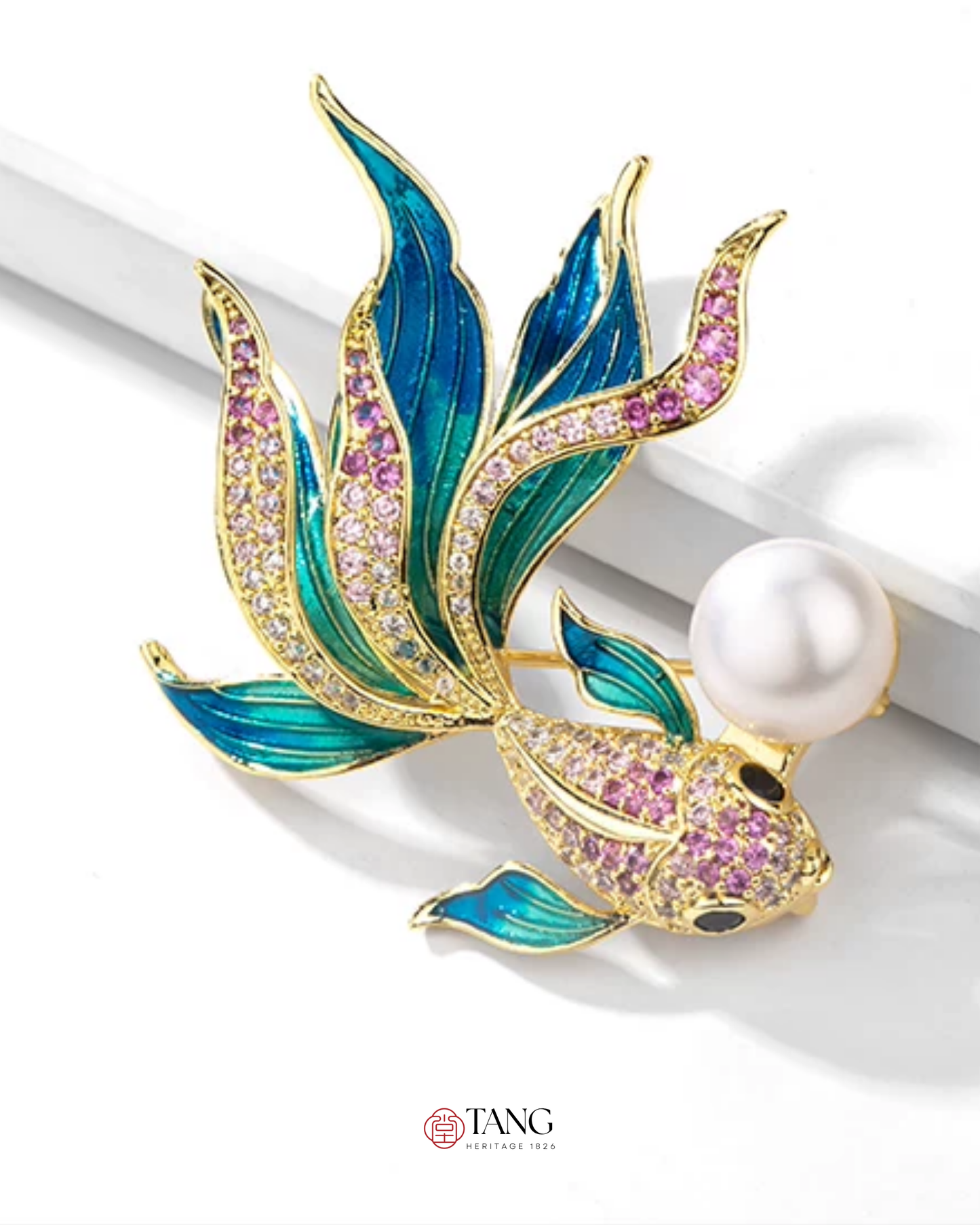 Rising Koi Brooch