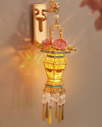 Blooming Court Lantern Fridge Magnet