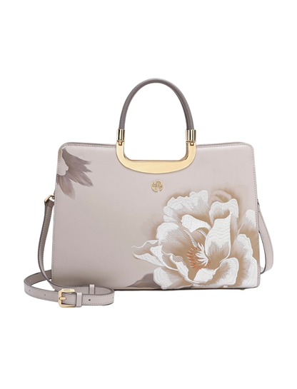 Tang Imperial 28 Embroidered Peony Bloom Tote