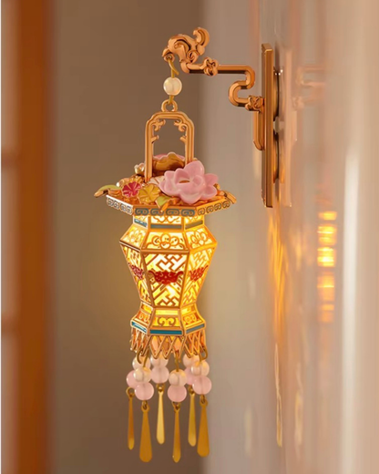 Blooming Court Lantern Fridge Magnet