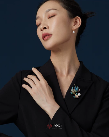 Rising Koi Brooch
