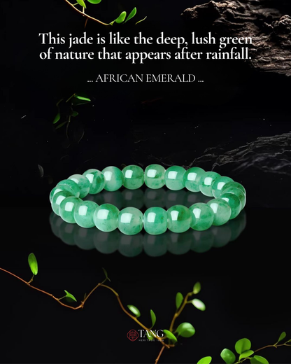 Mountain Mist African Jade Beaded Bracelet