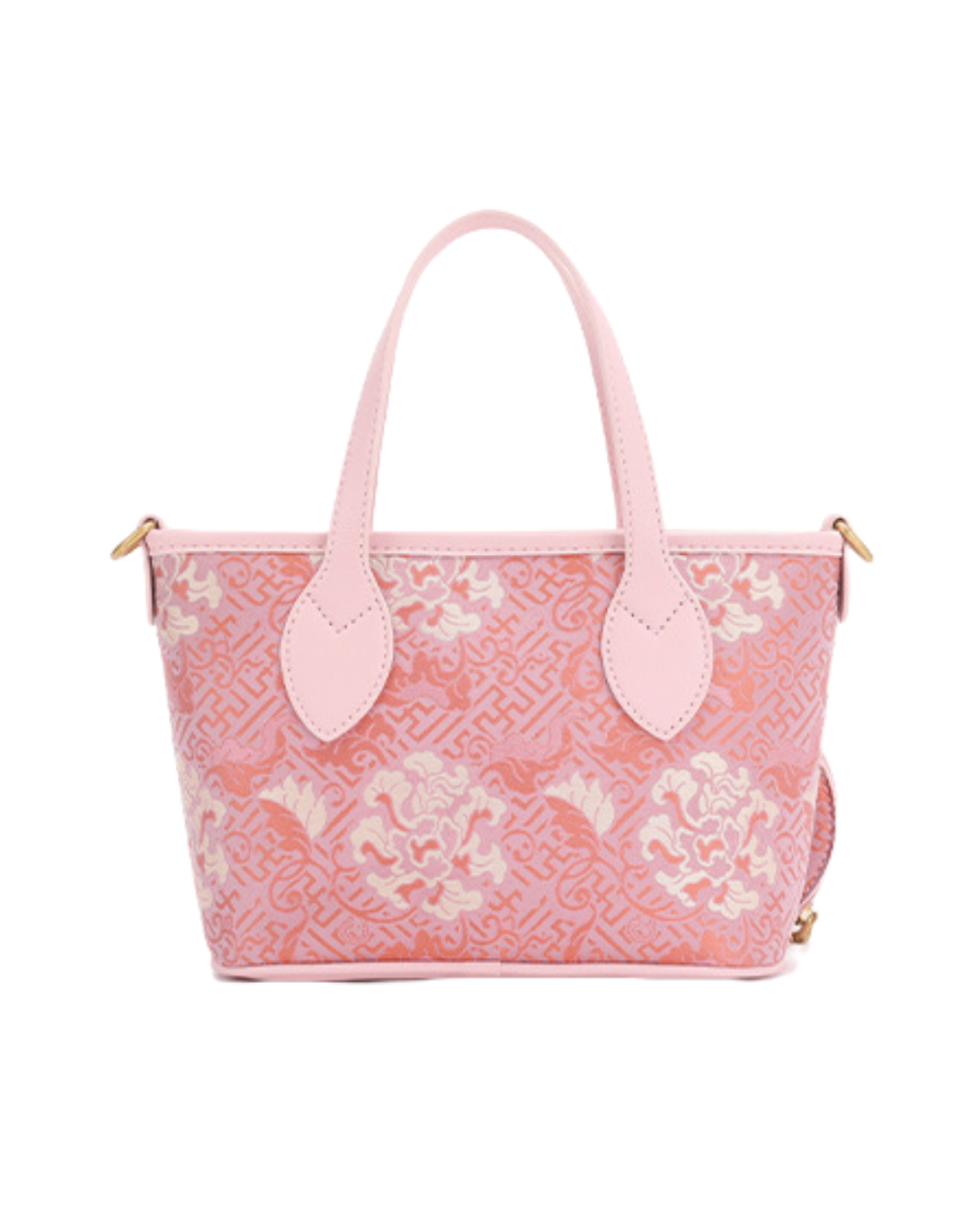 Tang Red 27 Pink Song Brocade Bucket Bag