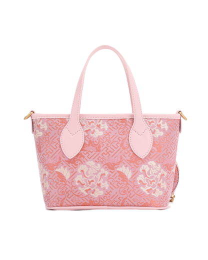 Tang Red 27 Pink Song Brocade Bucket Bag