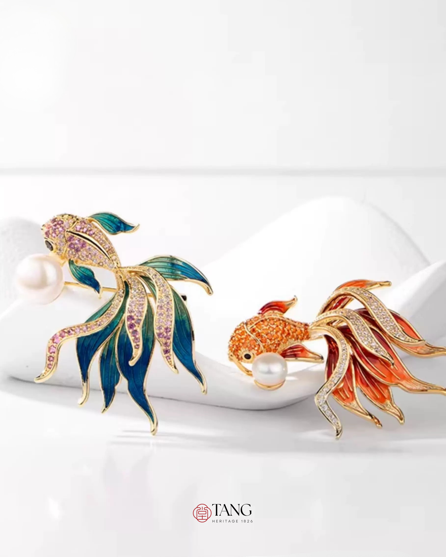 Rising Koi Brooch