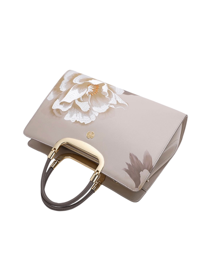 Tang Imperial 28 Embroidered Peony Bloom Tote