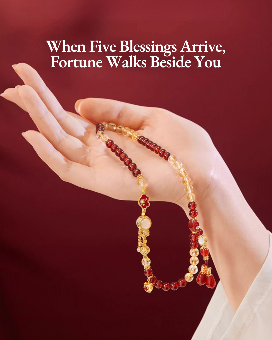 Five Blessings Dual-Loop Bracelet