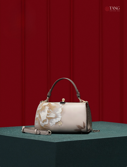 Tang Imperial 23 Embroidered Peony Bloom Clutch