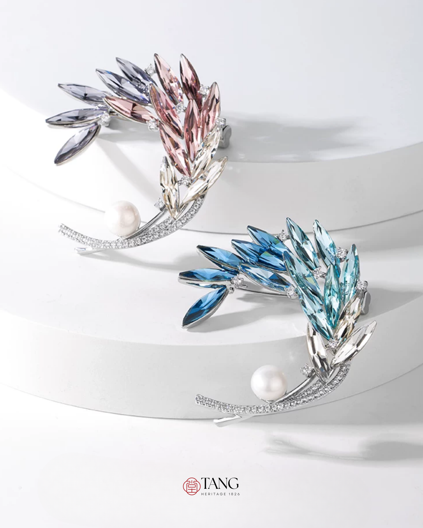 Moonlit Wave Brooch